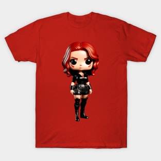 Funko Pop Black Widow 3D Render T-Shirt